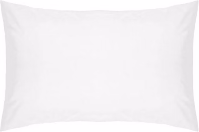 Belledorm White Combed Cotton Percale Housewife Pillowcase Pair