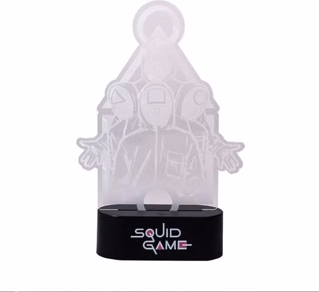 Grupo Erik Squid Game LED Desk Table Lamp in Black and Multicolour – 1