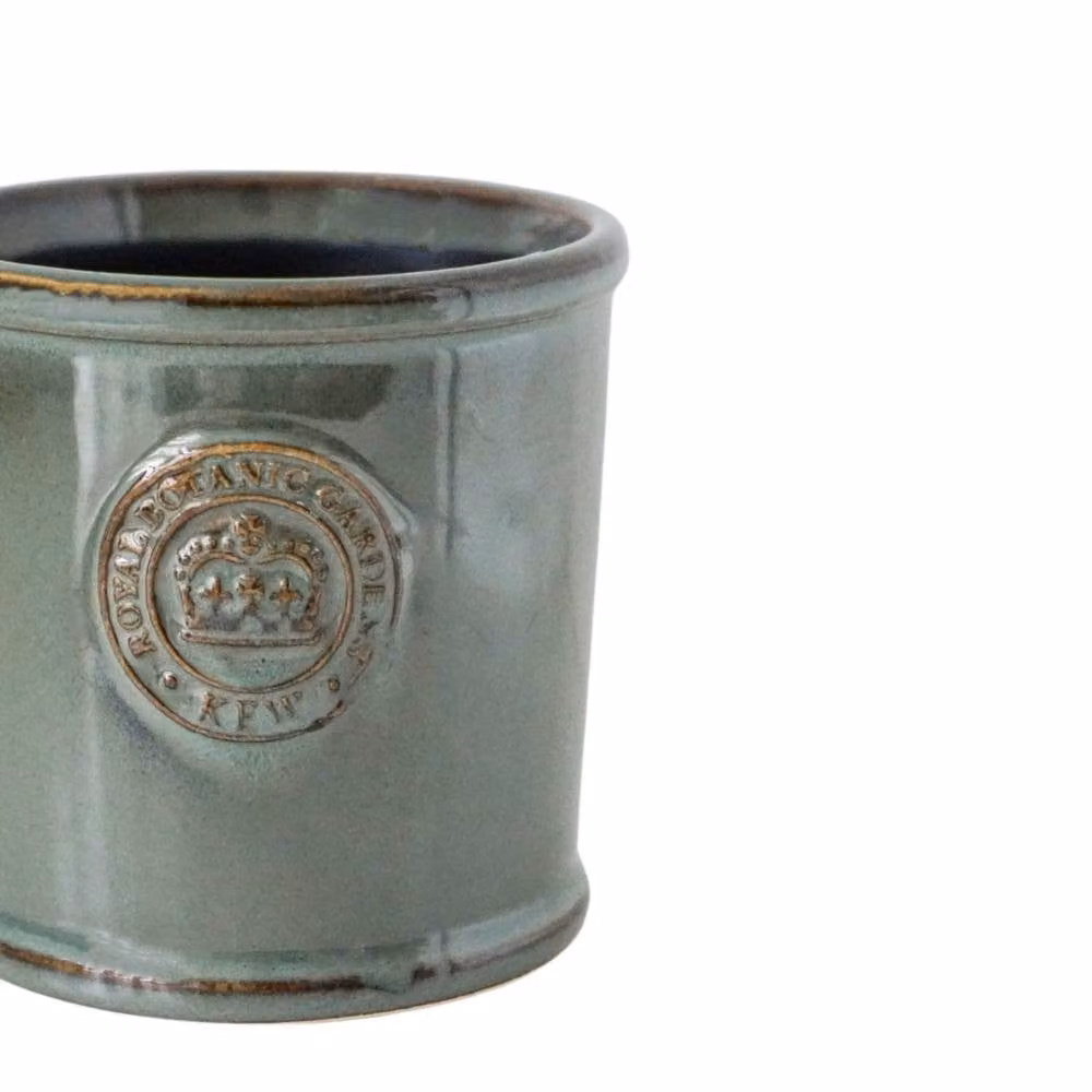 Ivyline Kew Reactive Glaze Sage Plant Pot in Green, H18 x D19 cm – 2