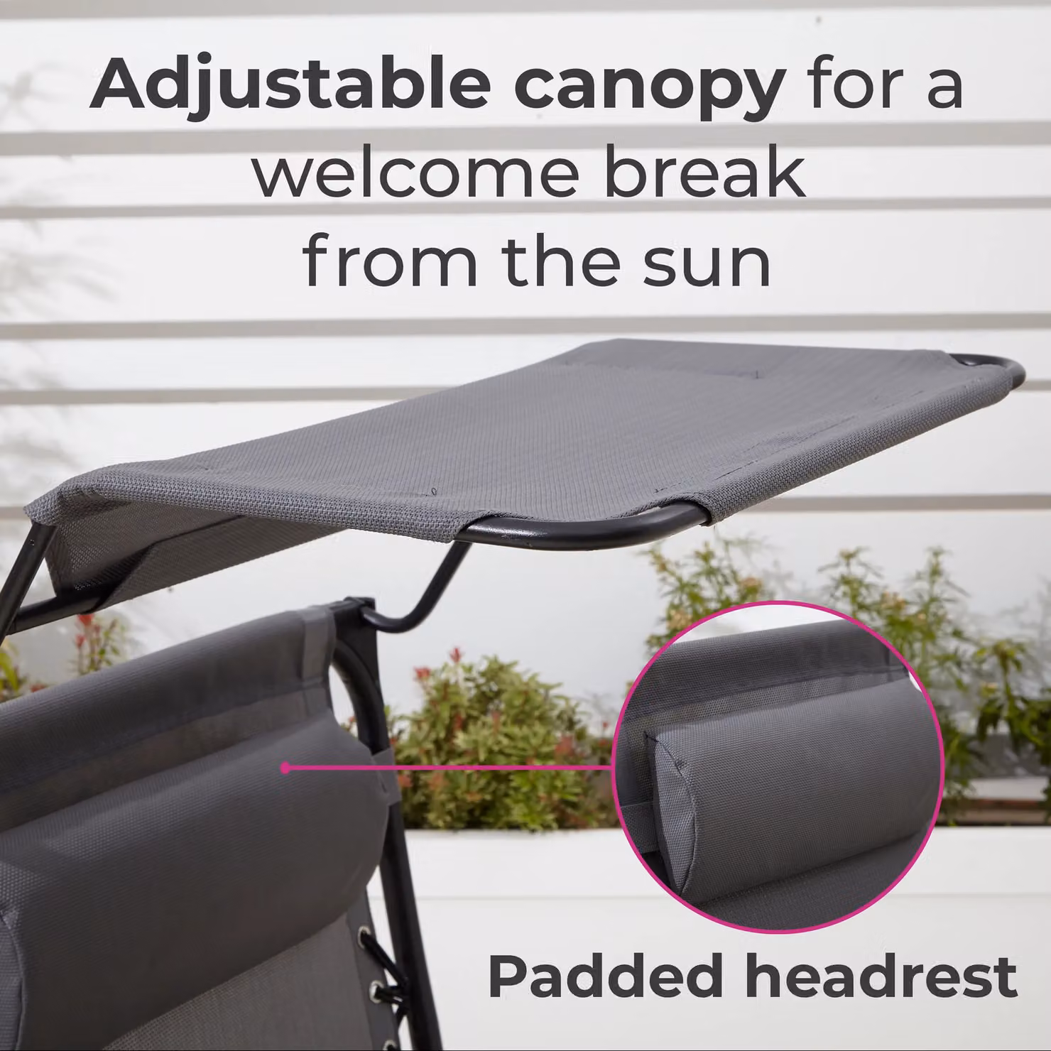 Neo Grey Folding Portable Zero Gravity Chair and Table Set with Adjustable Headrest and Cup Holders – 3