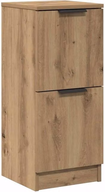 Berkfield Home Artisan Oak Sideboard in Brown, W/D/H: 30 x 30 x 70 cm