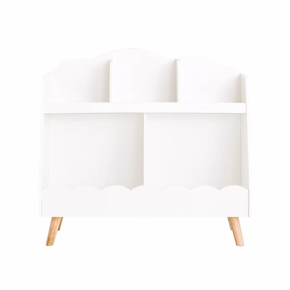 SoBuy Scandinavian Style 5-Compartment Childrens Bookcase in White – 2