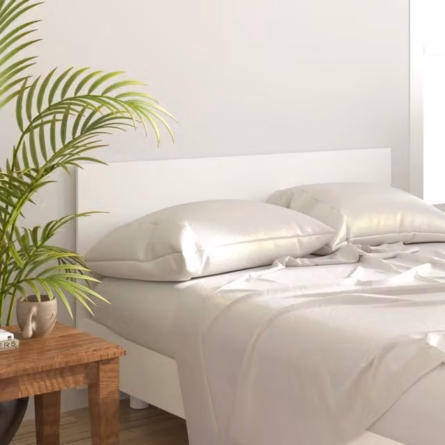 Berkfield Home Classic Bed Headboard in White, W/D/H: 160 x 1.5 x 80 cm