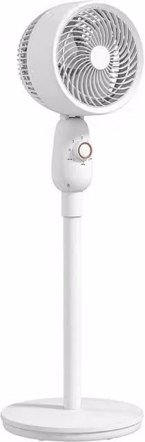 Nordara 12 Inch Standing Floor Fan in White