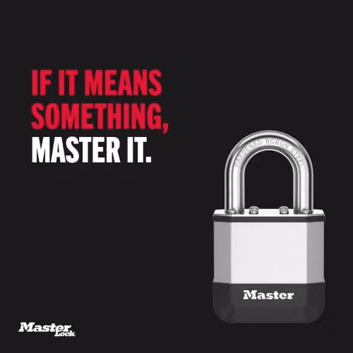 Master Lock Elite Laminated Padlock, 45mm, Silver, Pack of 2 – 7