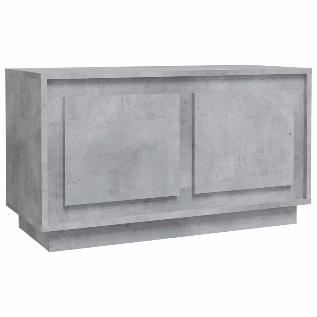 Berkfield Home TV Cabinet in Concrete Grey, W/D/H: 80 x 35 x 45 cm – 2