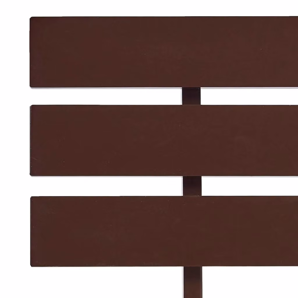 Berkfield Home Small Double Bed Frame in Dark Brown Solid Pine Wood, 120 x 200 cm – 3