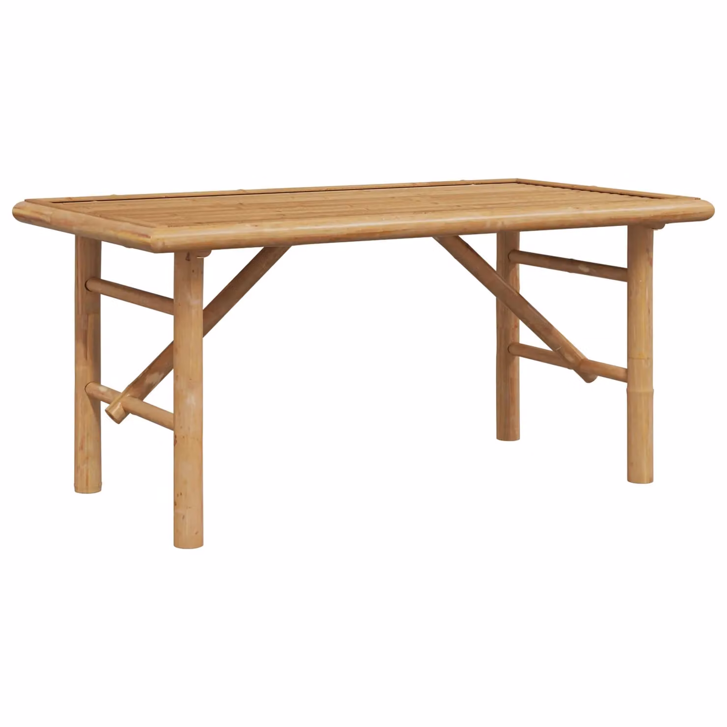 Berkfield Home Brown Bamboo Coffee Table, W/D/H: 90 x 50 x 43 cm – 2