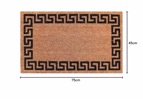 Coco&Coir Aztec Wall Natural Coir Indoor Door Mat with Non-Slip Backing, W/D: 45 x 75 cm – 3