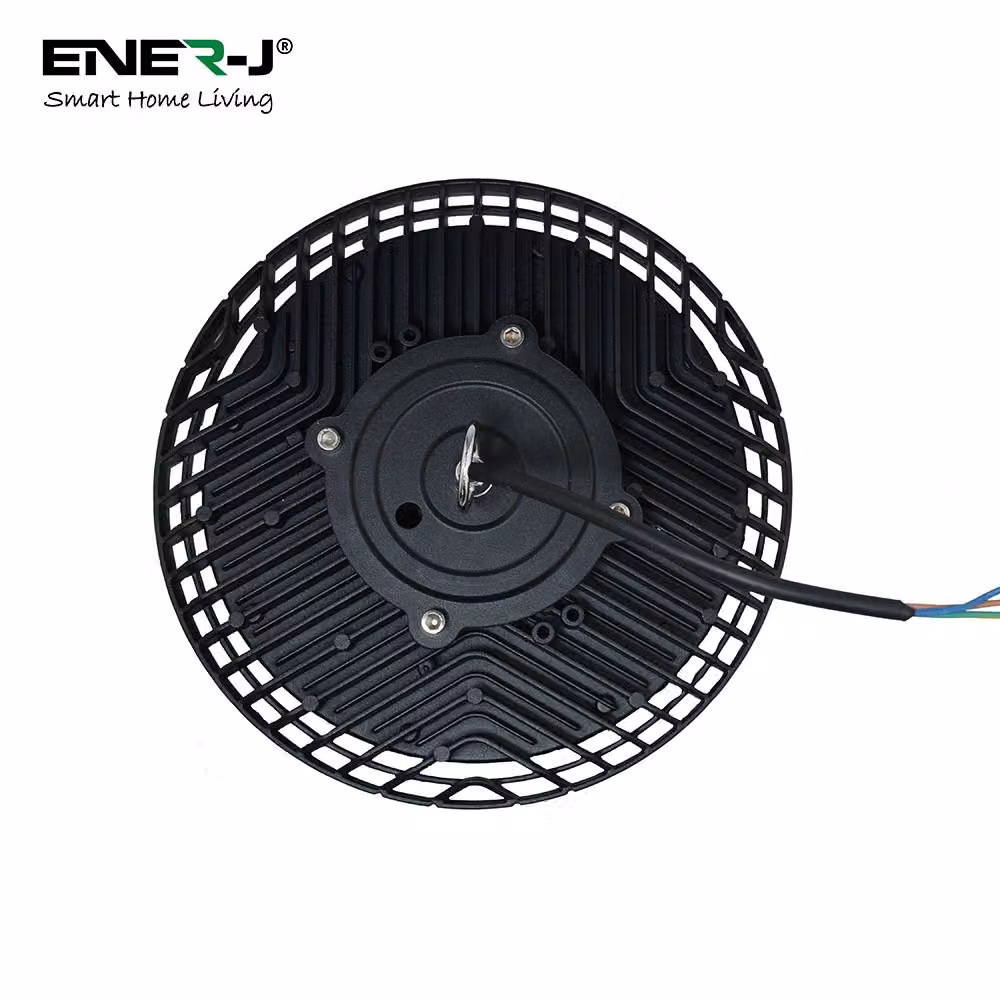 ENER-J UFO LED High Bay Light, 100W, 4000K Daylight, IP65, Black – 4