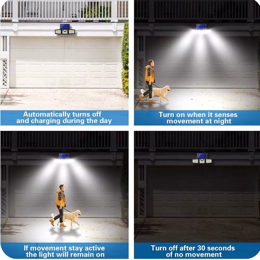 ENER-J Solar Motion Sensor LED Wall Light, White, W/D/H: 25 x 13 x 19 cm – 11