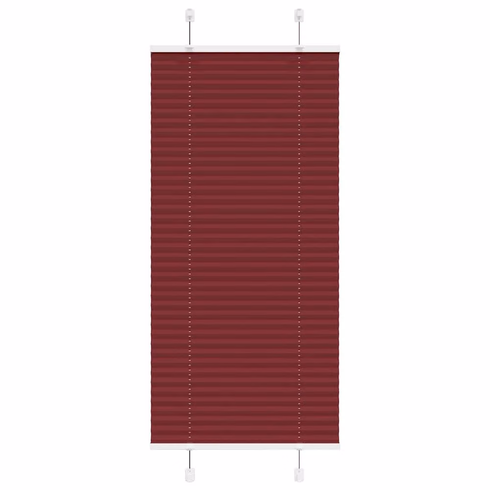 Berkfield Home Single Pleat Corded Blind in Bordeaux Red, W: 60 cm, H: 150 cm – 2