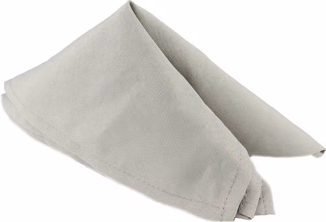 Trimming Shop Grey Cotton Polyester Plain Dining Table Napkins