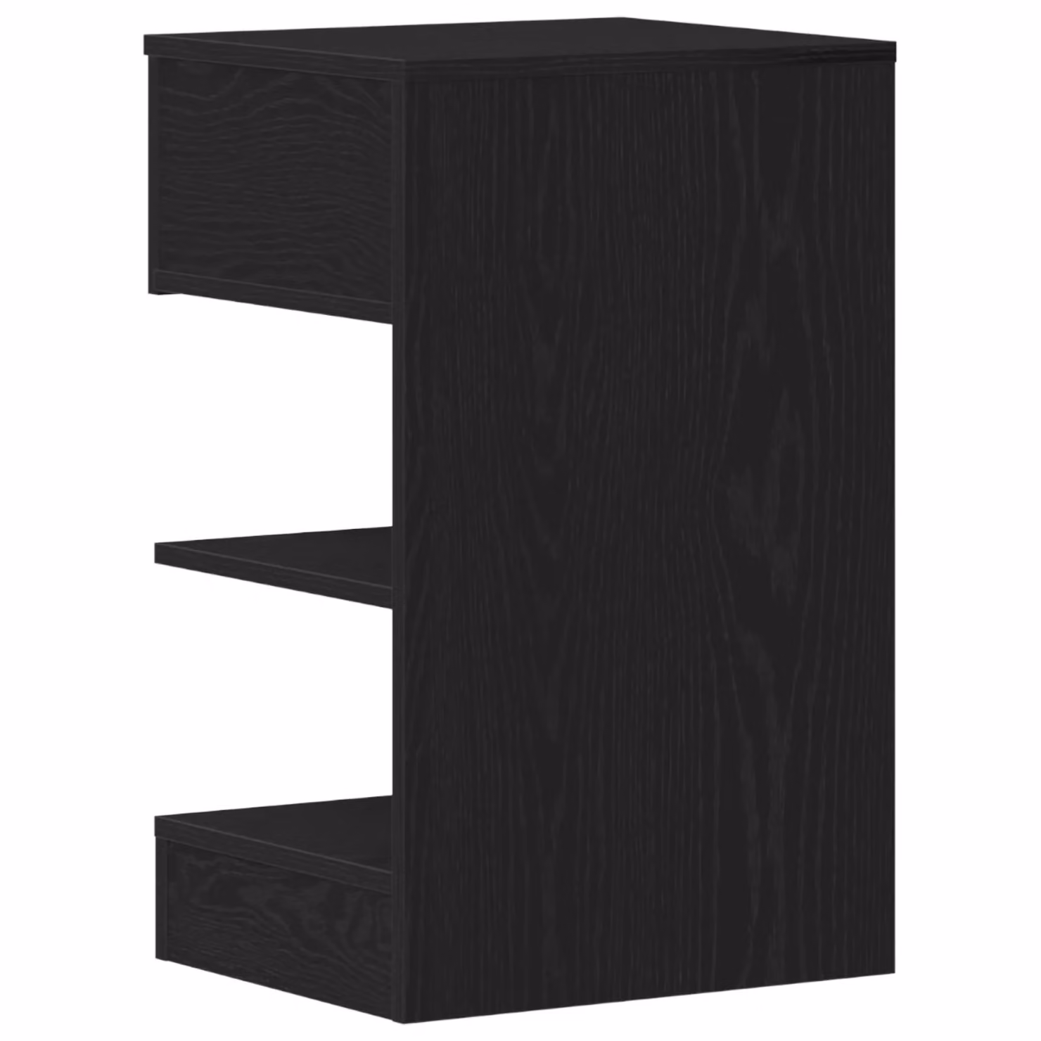 Berkfield Home Set of 2 Black Oak Bedside Cabinets, W/D/H: 40 x 35 x 65 cm – 4