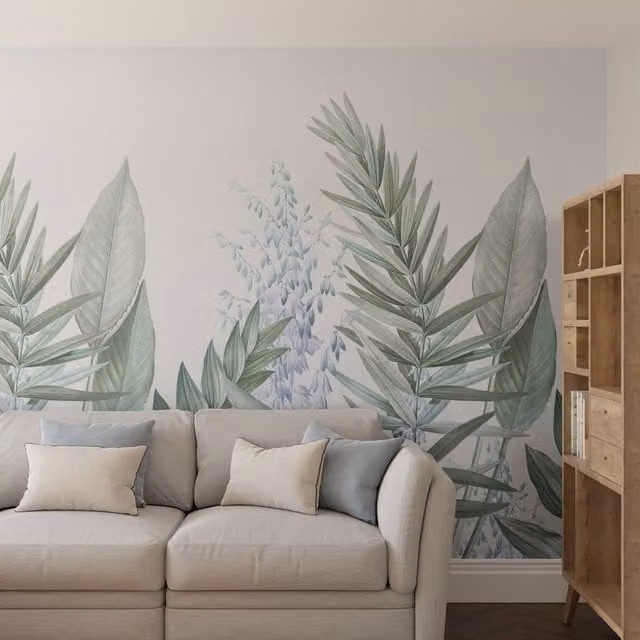 Superfresco Easy Flora & Fauna Blue Floral Mural, W: 300 cm, H: 280 cm – 1