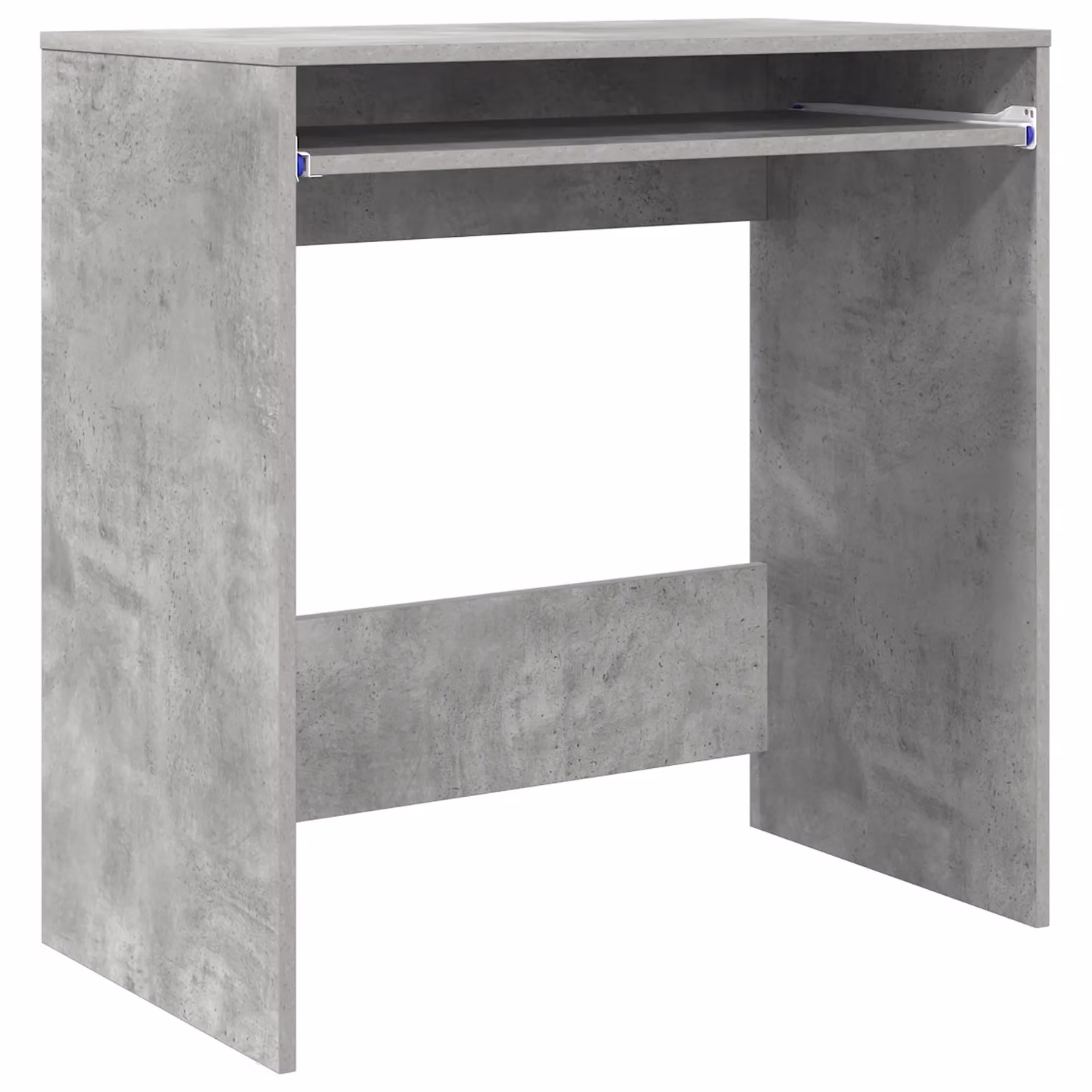 Berkfield Minimalist Computer Desk in Grey Concrete Effect Particle Board – 2