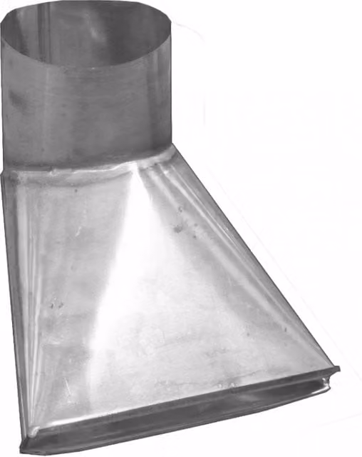 Coppa Gutta Titanium Zinc Round Downpipe Water Dispenser, Silver, Diameter: 80 mm