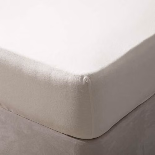 Belledorm Brushed Cotton Extra Deep Fitted Sheet, Cream, 200 x 200 cm