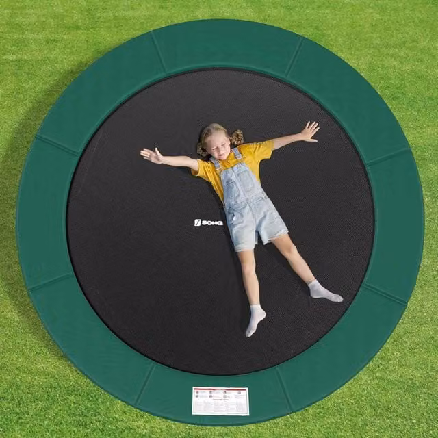 The Bazaarist Green PVC and Foam Trampoline Edge Cover Replacement Pad