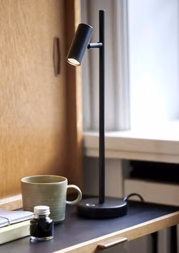 Nordlux Omari Adjustable Metal Table Lamp in Black with Warm White LED – 2
