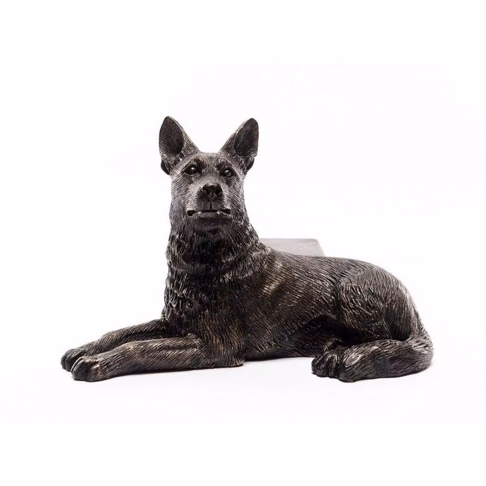 Jardinopia German Shepherd Plant Pot Feet, Set of 3, Bronze, W: 11.5 cm, D: 8 cm, H: 7.5 cm – 2