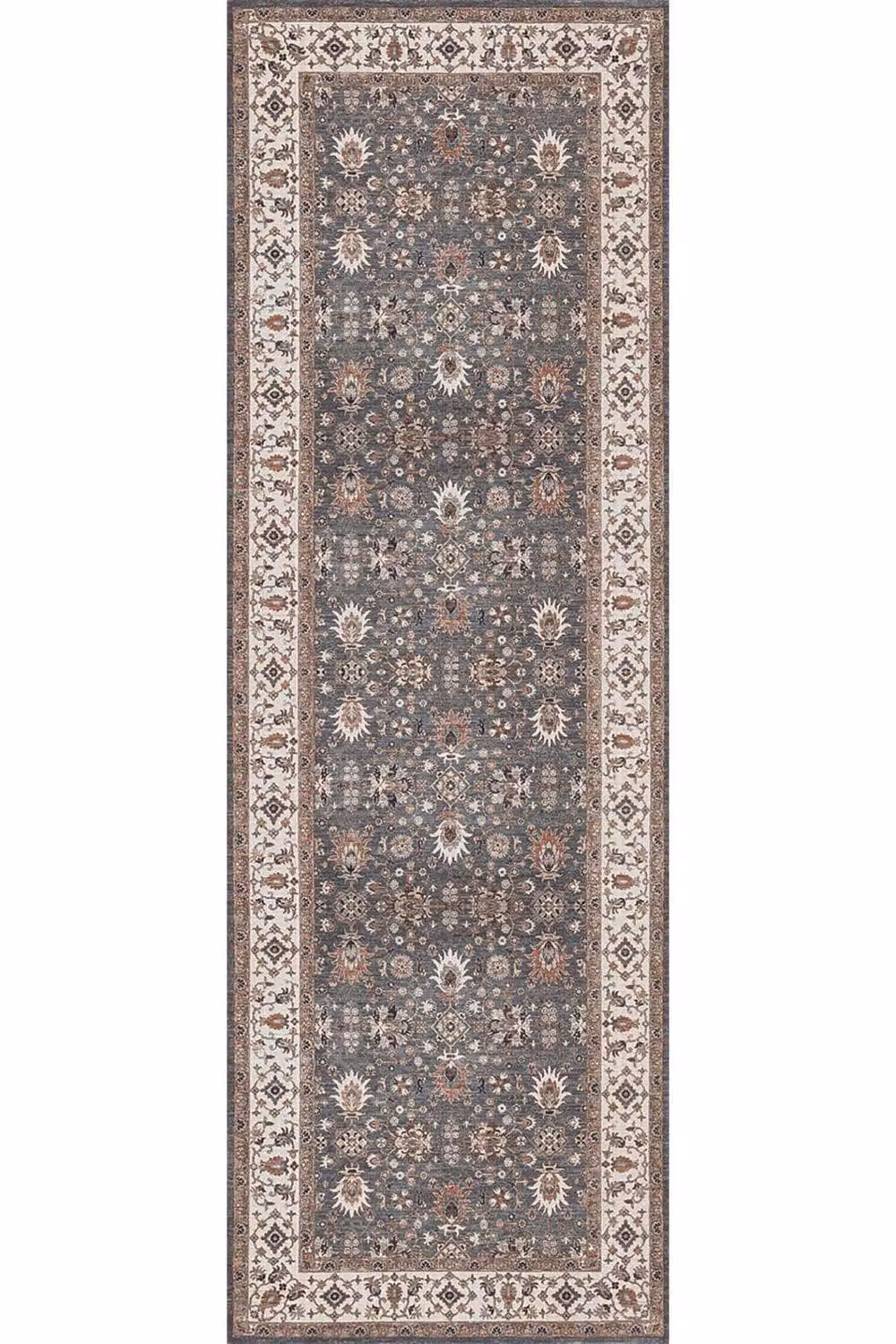 THE RUGS Yasmin Washable Persian Classic Oriental Rug in Blue, W: 60 cm, L: 180 cm – 3