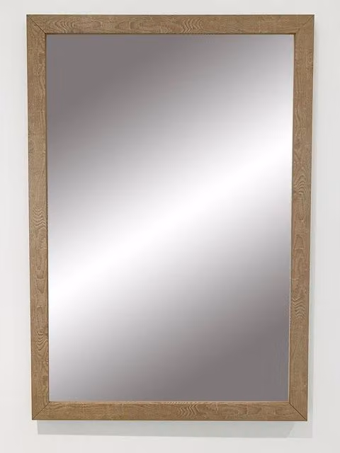 Benjamin Tate Design LTD Interior Cream Lux Rectangular Wall Mirror in Yellow, Width: 93 cm