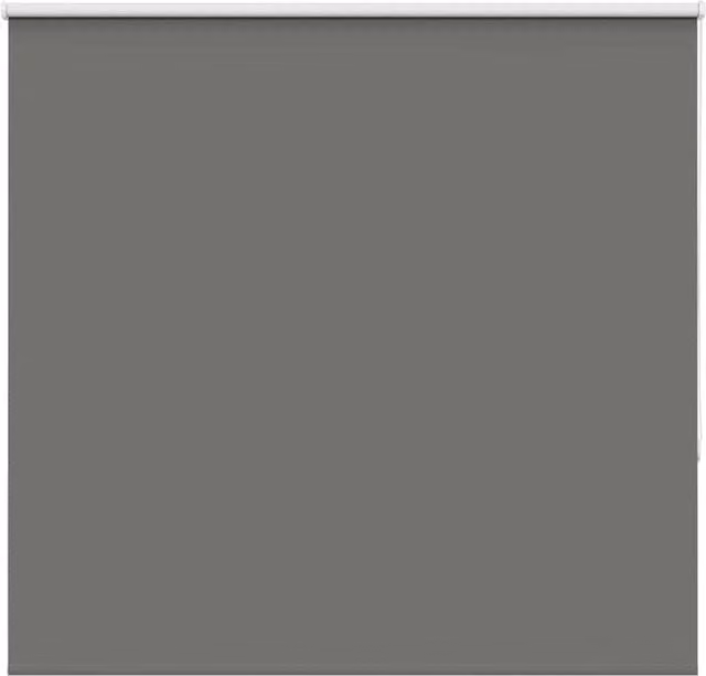 Berkfield Home Grey Blackout Roller Blind, Thermal Insulating Polyester, W: 160 cm, H: 175 cm