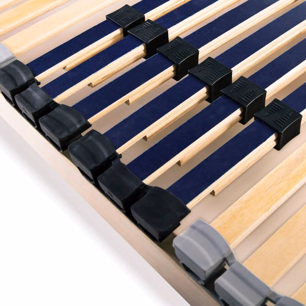 Berkfield Home Slatted Bed Base with 42 Beech and Birch Wood Slats and 7 Zones, W: 140 cm, L: 200 cm – 3