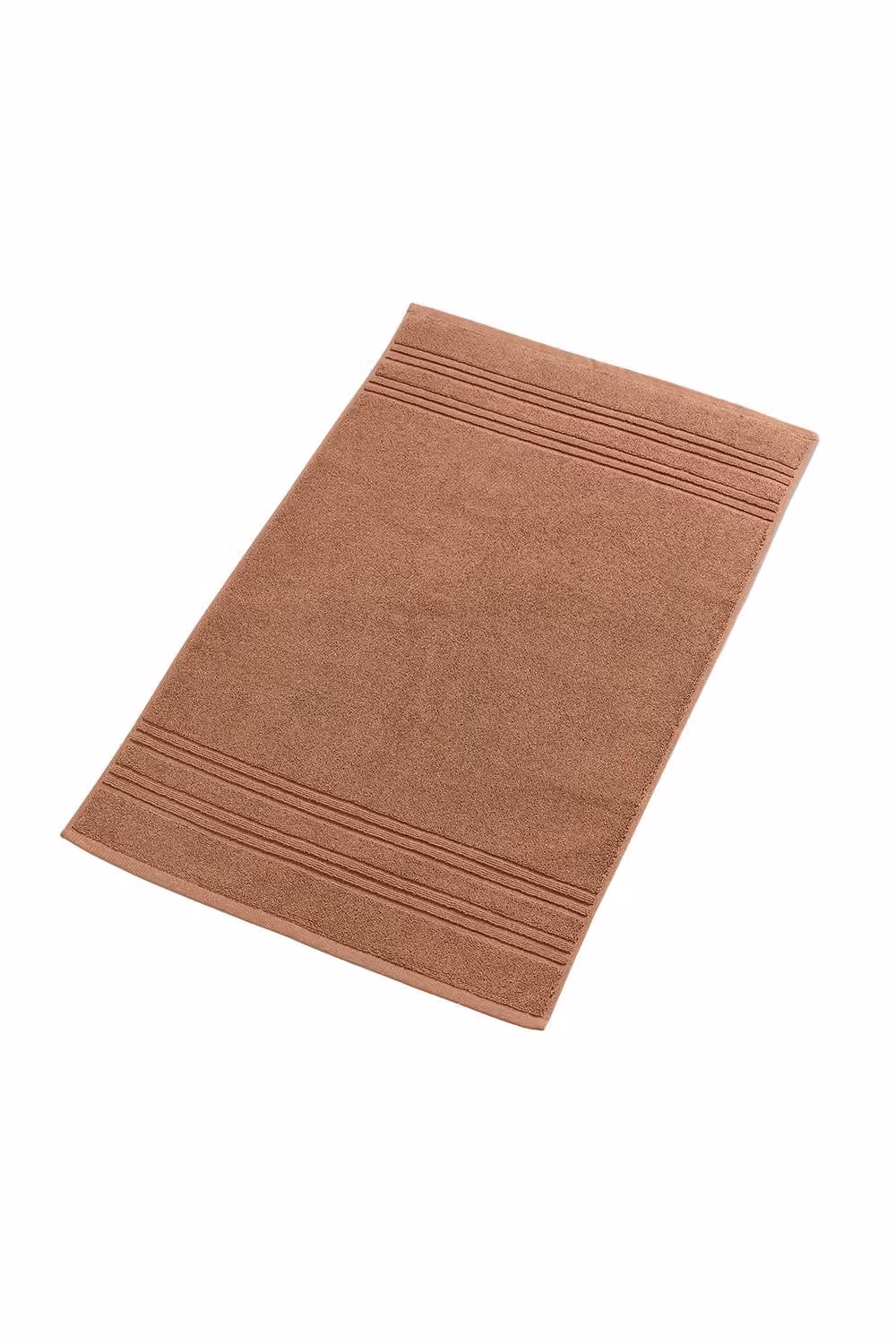 CHRISTY Serene Soft Tone 100% Combed Cotton Bath Mat in Light Brown – 1