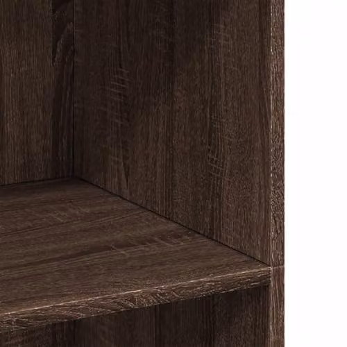 vidaXL Modern Highboard in Brown Oak with Internal Shelves and Doors, W/D/H: 70 x 41 x 124 cm – 4