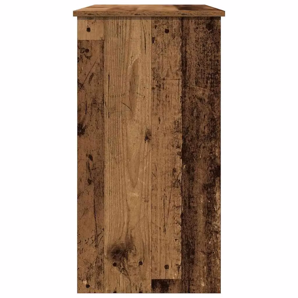 Berkfield Brown Rustic Writing Desk in Engineered Wood W/D/H: 80 x 40 x 75 cm – 5