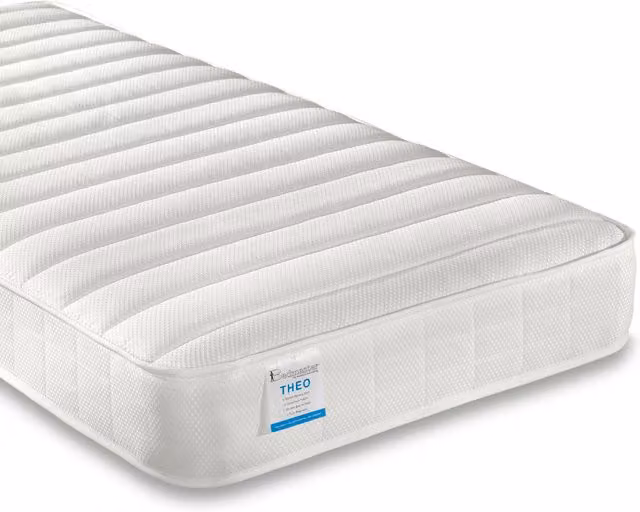 Mya White Triple Sleeper Bunk Bed with Metal Frame and Fabric Pocket Spring Mattresses