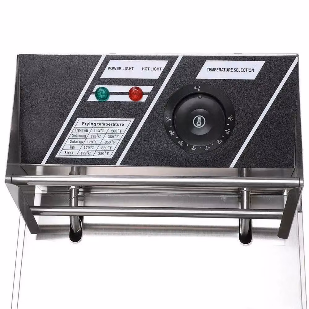 VOGREX 10L Electric Deep Fryer with Basket in Silver Stainless Steel – 2