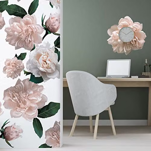 WALPLUS Classic Roses Floral Wall Stickers, 16 Piece Pink Peel and Stick Removable Set – 2