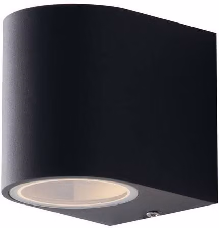 Netlighting One Outdoor Aluminium Down Wall Light in Black, IP54, GU10