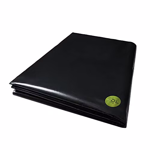 Pegdev Black Heavy Duty Polythene Plastic Sheeting, 12 x 4 m – 4