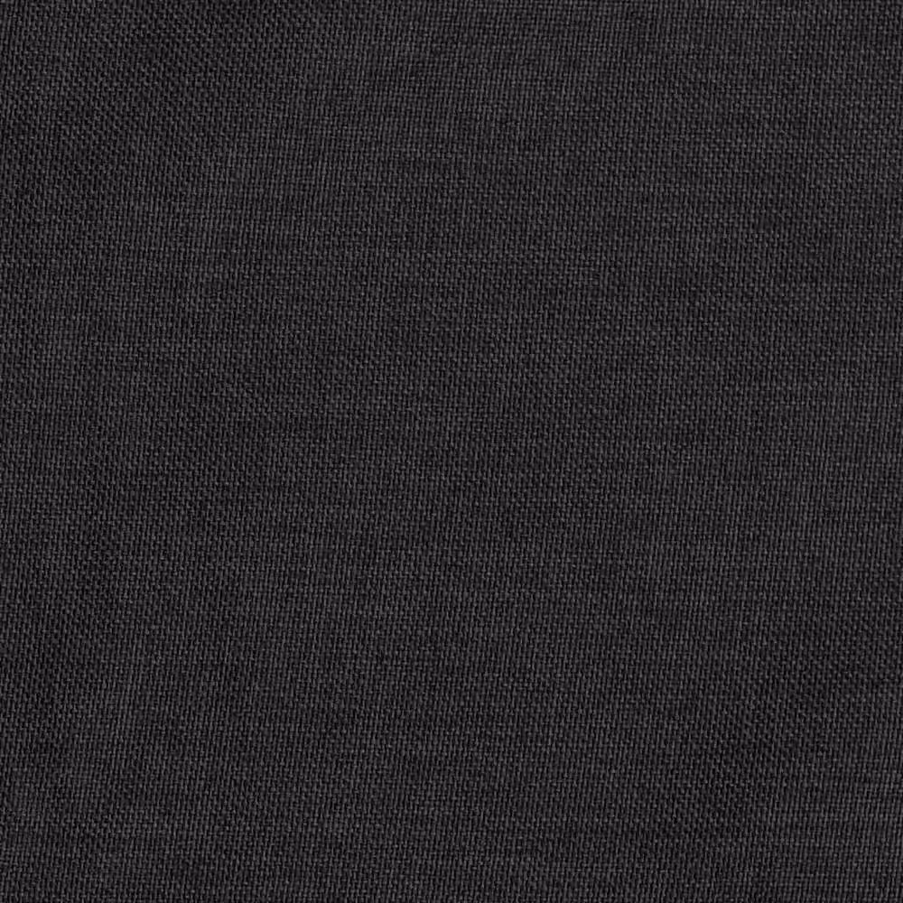 Berkfield Linen-Look Blackout Curtains, 2 Pack, Anthracite Black, W: 140 cm, H: 245 cm – 4