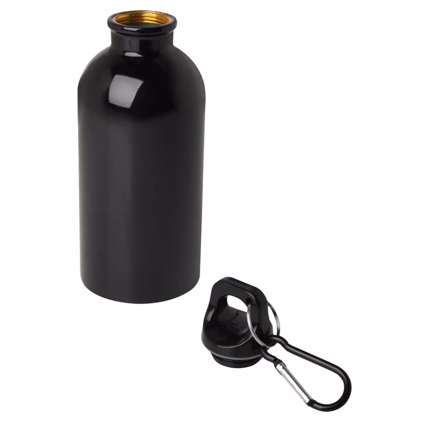 Floso Stainless Steel Single Wall 400ml Water Bottle in Black – 2