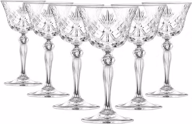 RCR Crystal Melodia Champagne Flutes, Pack of 6, 160ml, Transparent – 1