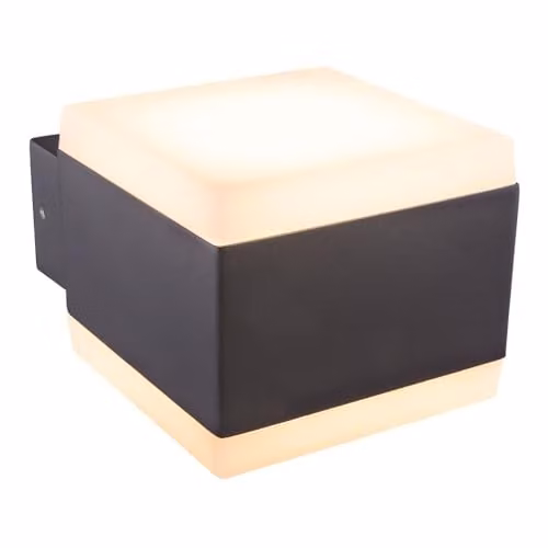Netlighting Slice Up and Down Outdoor LED Wall Lamp, Anthracite, IP44, 3000K Warm White
