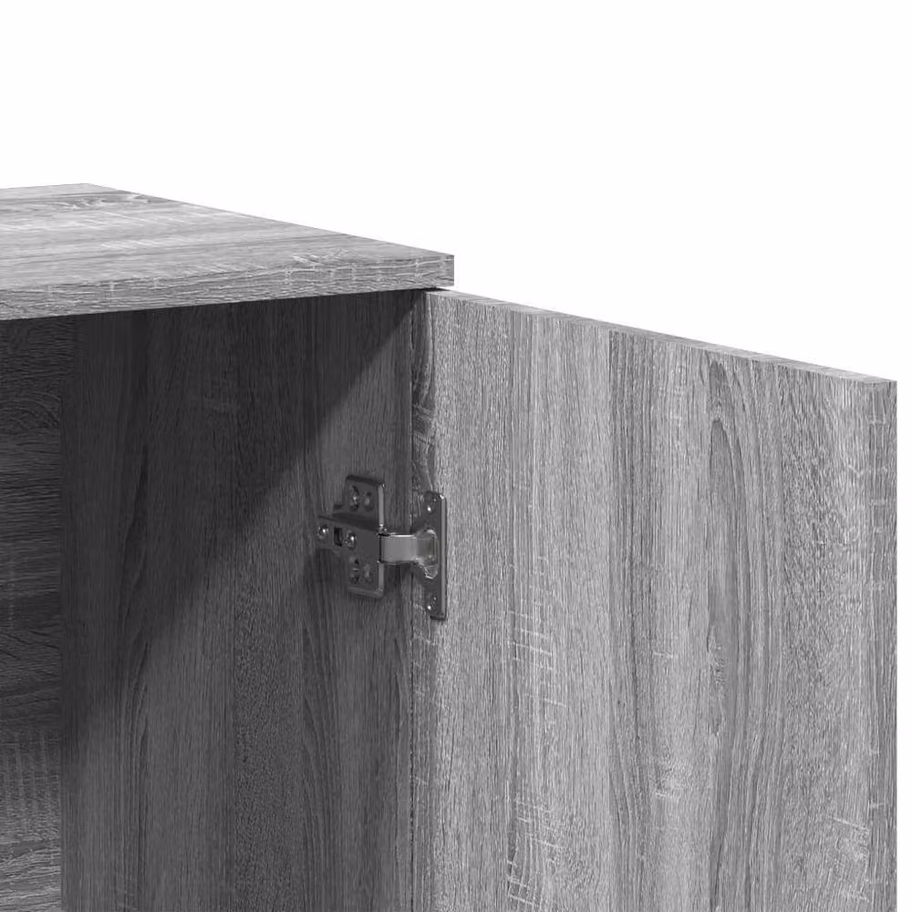 Berkfield Home Grey Sonoma Sideboard in Matt Engineered Wood W/D/H: 79 x 38 x 80 cm – 4