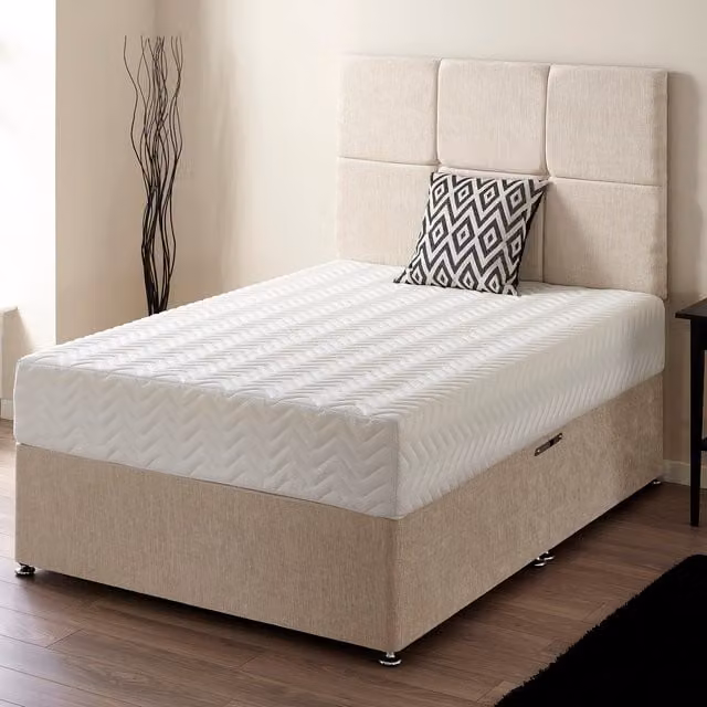 Somnior Beds Ltd Pure Relief Orthopaedic Full Foam Mattress in White, W/D/H: 120 x 200 x 18 cm