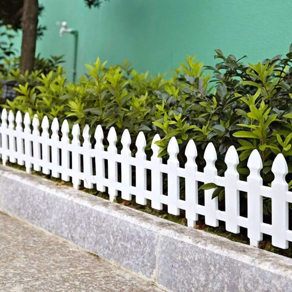 NESTLUNE White Garden Edging Picket Fence Border, W/H: 100 x 60 cm – 3