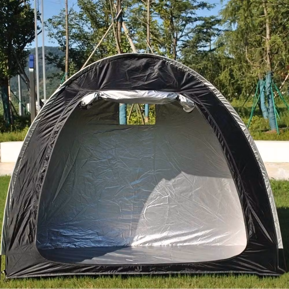 VOGREX Heavy Duty 210D Oxford Waterproof Portable Bike Storage Tent in Black – 4