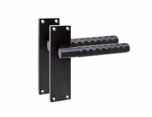 Golden Grace Knurled T-Bar Interior Door Handle Set in Matt Black, 4 Pairs – 2