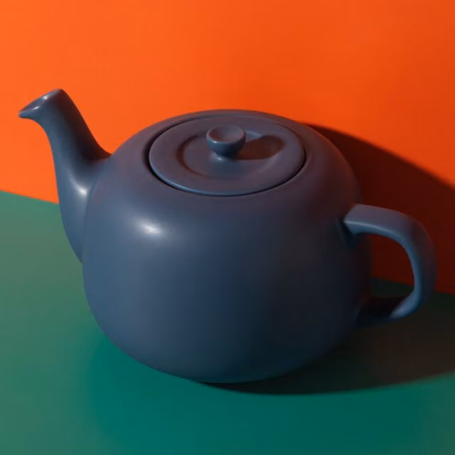La Cafetire Classic Ceramic Teapot, 1.5 l, Blue