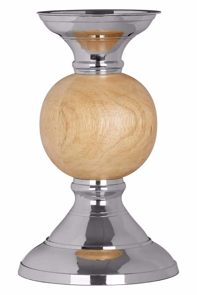 Orsina Hampstead Small Pillar Candle Holder in Brown and Beige – 4