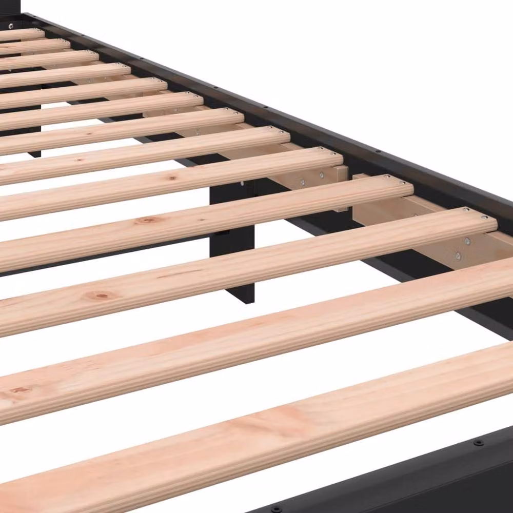 Berkfield Home Durable Bed Frame in Black, W/D/H: 90 x 200 cm – 6