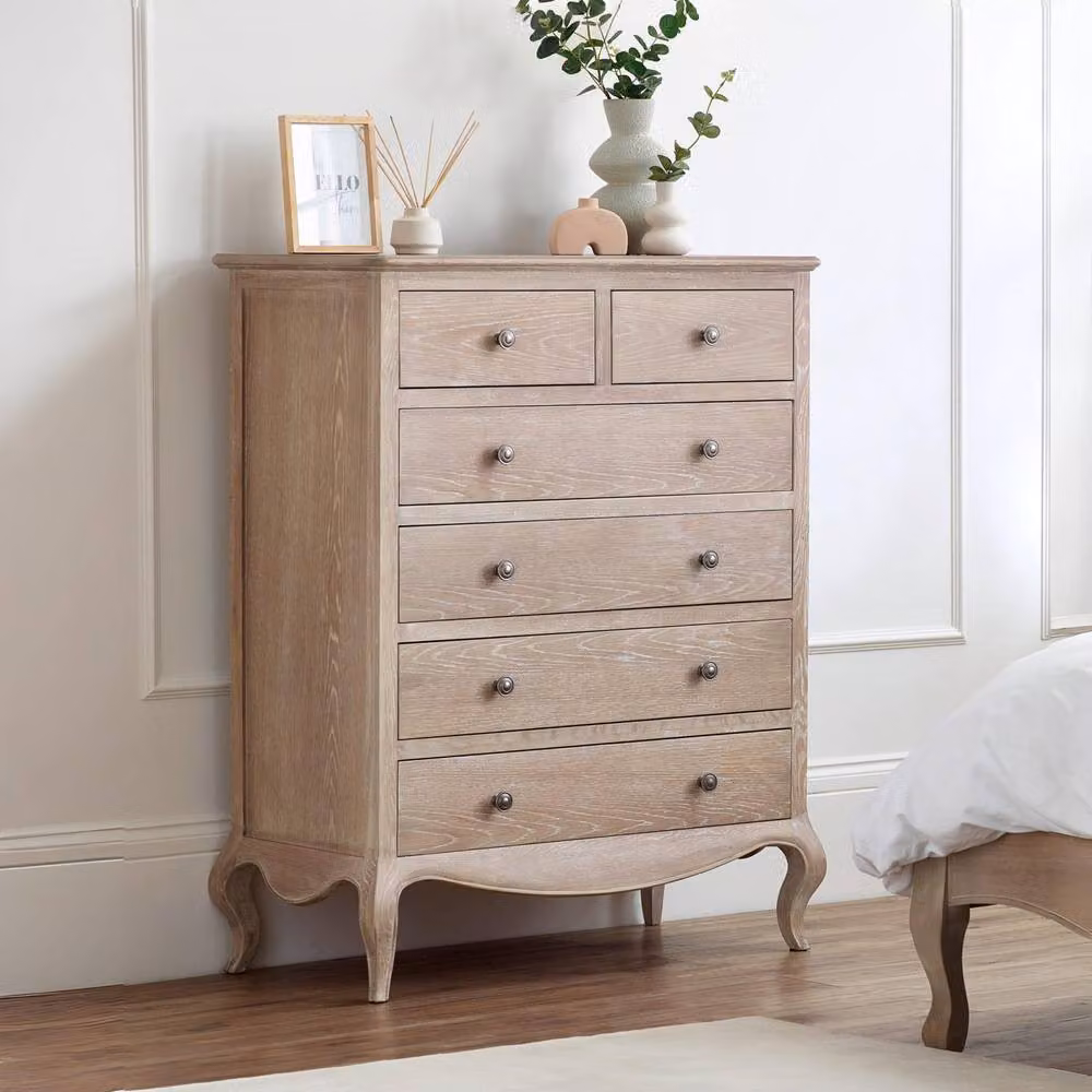 Cheshire Amara 4 + 2 Drawer Chest in Brown Limed Oak – 2